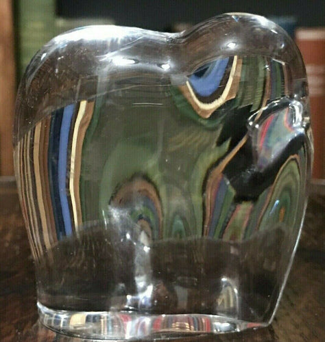 BACCARAT FRANCE CLEAR GLASS ELEPHANT PAPERWEIGHT / FIGURINE