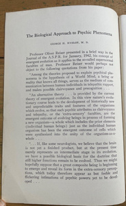 1942 JOURNAL OF AMERICAN SOCIETY FOR PSYCHICAL RESEARCH ASPR - TELEPATHY BIOLOGY