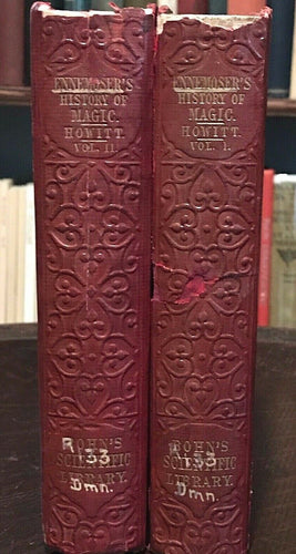 ENNEMOSER'S HISTORY OF MAGIC - Complete 2 Vols - 1st Ed, 1854 - MAGICK OCCULT