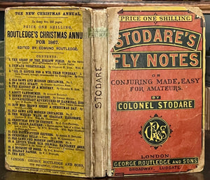 STODARE'S FLY NOTES - CONJURING MADE EASY - Stodare, 1st 1867 - MAGIC TRICKS