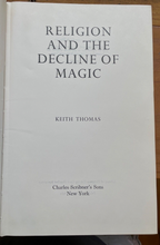 RELIGION AND THE DECLINE OF MAGIC - Thomas, 1st 1971 - WITCHCRAFT MAGICK OCCULT