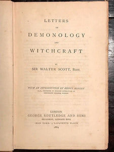 1884 - LETTERS ON DEMONOLOGY AND WITCHCRAFT - SIR WALTER SCOTT - Magick Occult