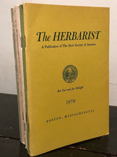 THE HERBARIST: THE HERB SOCIETY OF AMERICA - LOT OF 6, 1970-79 - NATURE, HERBALS