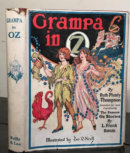 GRAMPA IN OZ - RUTH THOMPSON - ORIGINAL SCARCE DUST JACKET, COLOR PLATES