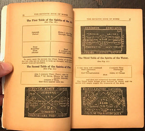 6th AND 7th BOOKS OF MOSES, OR MOSES' MAGICAL SPIRIT ART - MAGICK GRIMOIRE 1920s