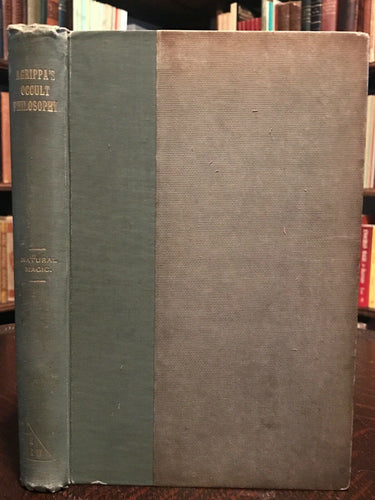 OCCULT PHILOSOPHY: NATURAL MAGIC, Agrippa - Grimoire Mysticism Alchemy - 1898