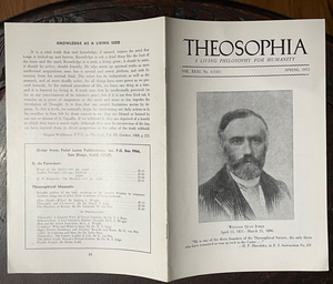 THEOSOPHIA MAGAZINE, Spring 1975 - THEOSOPHICAL Journal, BLAVATSKY OCCULT ARTS