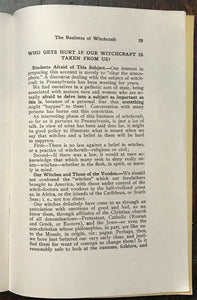 REALNESS OF WITCHCRAFT IN AMERICA - 1st, 1942 - WITCH DOCTORS ANGELS HEX DEVILS