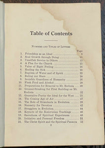 MAX HEINDEL'S LETTERS TO STUDENTS - 1st 1925 - ASTROLOGY, OCCULT, ROSICRUCIAN