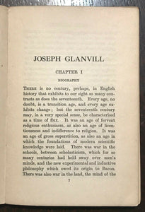 1921 - JOSEPH GLANVILL & PSYCHICAL RESEARCH IN 17TH CENTURY - PSYCHIC OCCULT