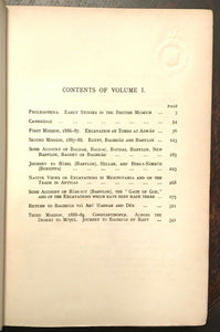 BY NILE AND TIGRIS - Budge, 1st Ed 1920 - ANCIENT EGYPT EGYPTOLOGY - 2 Volumes