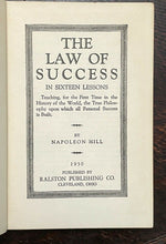 LAW OF SUCCESS, Vols 1-8 (Complete) NAPOLEON HILL, 1950 - MOTIVATIONAL SELF HELP