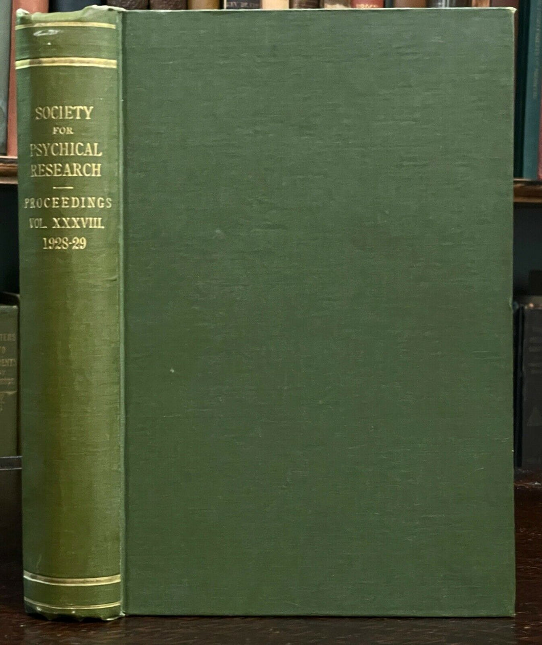 1928-29 SOCIETY FOR PSYCHICAL RESEARCH - OCCULT HYPNOSIS TELEPATHY GHOSTS SPRITS