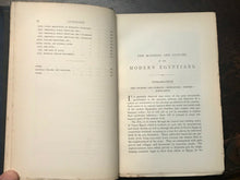 MANNERS AND CUSTOMS OF MODERN EGYPTIANS - Lane, 1895 ARAB ISLAM CULTURE SOCIETY