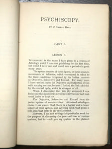 PSYCHISCOPY - 1st Ed, 1905 ASTROLOGY ZODIAC METAPHYSICS DIVINATION PROPHECY