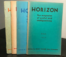 MANLY P. HALL - HORIZON JOURNAL - Full YEAR, 4 ISSUES, 1945 - PHILOSOPHY OCCULT