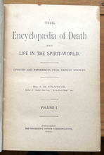 ENCYCLOPEDIA OF DEATH AND LIFE IN THE SPIRIT WORLD - 1st 1895 - AFTERLIFE SOUL