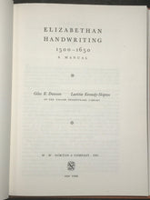 ELIZABETHAN HANDWRITING 1500-1650: A MANUAL, G. Dawson 1st/1st 1966 HC/DJ, RARE