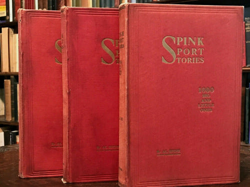 SPINK SPORT STORIES: 1000 Big & Little Ones 1st Ed, 1921 - Complete 3 Volume Set