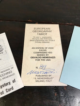 SIGNED - EUROPEAN GEOGRAPHY TAROT - MENEGAZZI - LIMITED ED, 39/400 - MINT, 1985