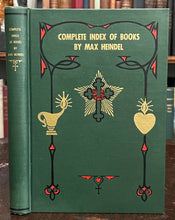 COMPLETE INDEX OF BOOKS - MAX HEINDEL, 1st 1950 - MYSTICISM OCCULT ASTROLOGY