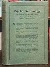 PSYCHO-GRAPHOLOGY - Bagger, 1st 1924 PSYCHIC READER OCCULT HANDWRITING MEDIUM