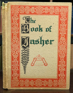 1958 BOOK OF JASHER, SACRED BOOK OF THE BIBLE - ROSICRUCIAN AMORC MAGICK JEWS