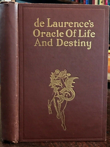 DE LAURENCE'S ORACLE MYSTERY OF LIFE & DESTINY - 1st 1931 - BOOK OF FATE FORTUNE