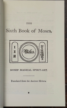 6th AND 7th BOOKS OF MOSES, OR MOSES' MAGICAL SPIRIT ART - MAGICK GRIMOIRE 1960s