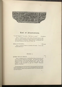 THE LIGHT OF ASIA - Edwin Arnold, 1st 1885 - ILLUSTRATED BUDDHA LIFE HISTORY