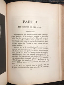 THE LIGHT OF EGYPT or THE SCIENCE OF THE SOUL & STARS - T. BURGOYNE - 1st, 1889