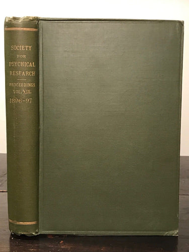 1896-1897 - SOCIETY FOR PSYCHICAL RESEARCH - OCCULT SPIRITUALISM GHOSTS PSYCHIC