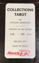 SIGNED - TAROCCO DELLE COLLEZIONI - MENEGAZZI - LIMITED ED, 183/500 - MINT, 1979