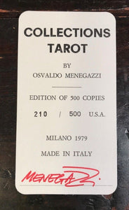 SIGNED - TAROCCO DELLE COLLEZIONI - MENEGAZZI - LIMITED ED, 183/500 - MINT, 1979