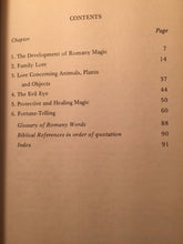 ROMANY MAGIC by Charles Bowness, 1st Ed 1973 HC/DJ VINTAGE MAGIC OCCULT, Mint