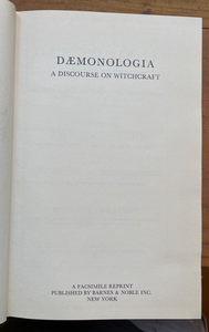 FAIRFAX DAEMONOLOGIA: A DISCOURSE ON WITCHCRAFT - 1st Reprint 1971 - WITCH TRIAL