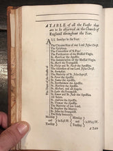 1708 - A COMPANION FOR THE FESTIVALS AND FASTS OF THE CHURCH OF ENGLAND