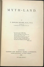 MYTH-LAND - Hulme, 1886 OCCULT MAGIC MYTHICAL MONSTERS CREATURES CRYPTOZOOLOGY