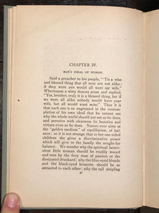 SHOULD WOMEN OBEY? - Ernest Loomis, 1st EDITION, 1900, Very Scarce MARRIAGE LOVE