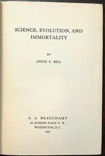 SCIENCE, EVOLUTION, AND IMMORTALITY - 1st 1927 - DARWIN SPIRIT EARTH PROPHECY