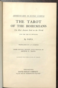 TAROT OF THE BOHEMIANS - Papus / A.E. Waite, 1920s OCCULT MAGICK GRIMOIRE