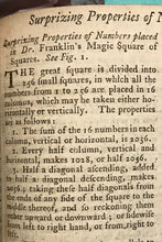 1768 BEN FRANKLIN MAGIC SQUARE - GENTLEMAN'S MAGAZINE, 12 Issues MATHEMATICS