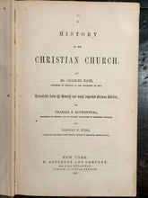 HISTORY OF THE CHRISTIAN CHURCH - Hase, 1st Ed, 1855 - ANCIENT TO CONTEMPORARY