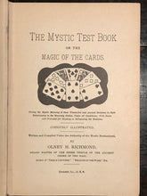 THE MYSTIC TEST BOOK OR THE MAGIC OF THE CARDS - O. RICHMOND - 1946 Rare Occult