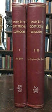 1867 DANTE'S DIVINE COMEDY - ILLUSTRATED by GUSTAVE DORE - 2 Vols ORNATE FOLIO