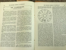 BRITISH JOURNAL OF ASTROLOGY - 5 Issues, 1938 - OCCULT DIVINATION HOROSCOPE