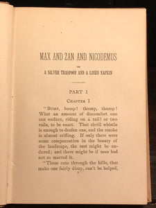 MAX AND ZAN AND NICODEMUS, M. Fisher 1st/1st 1896 African American Anti-Slavery