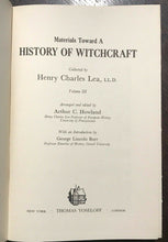 MATERIALS TOWARD A HISTORY OF WITCHCRAFT - 1st Ed, 1957 - 3 VOLS WITCHES SORCERY